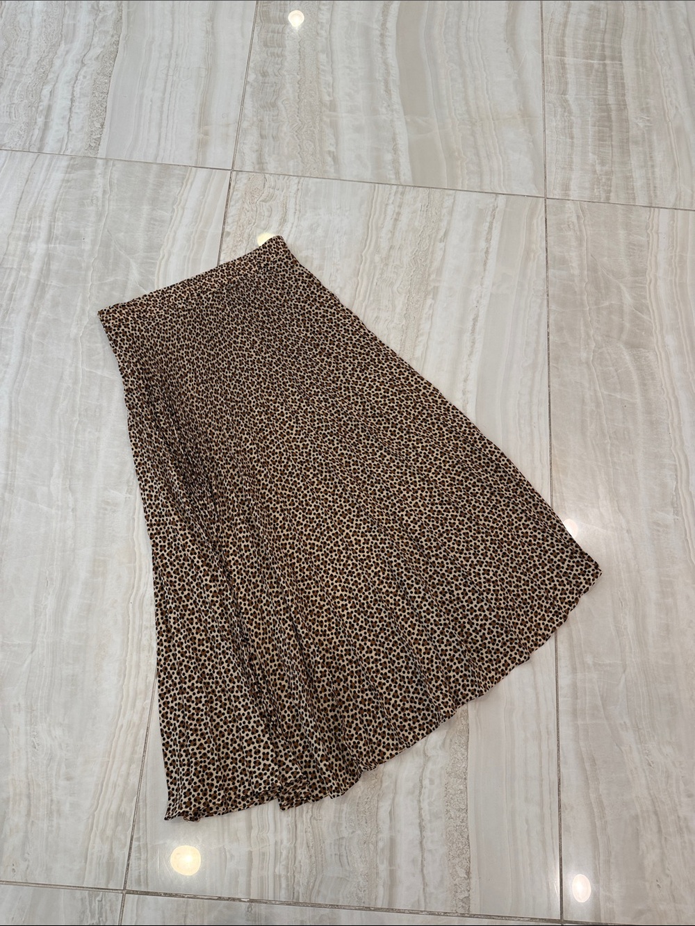 Max Studio Brown Leopard Print Maxi Skirt